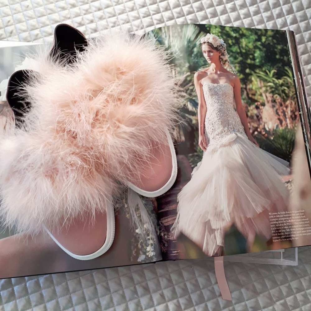 ZCD Montreal pink satin & feather sneakers, EU37